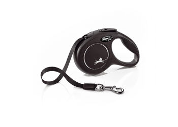 Flexi New Classic Fettuccia Nero - XS - 3mt