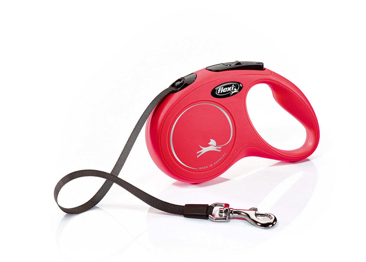 Flexi New Classic Fettuccia Rosso, S, 5mt