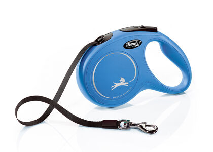 Flexi New Classic Fettuccia Blu, M, 5mt