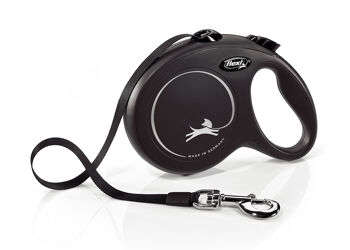 Flexi New Classic Fettuccia Nero - L - 5mt