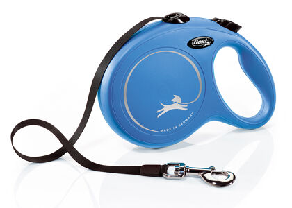 Flexi New Classic Fettuccia Blu, L, 8mt