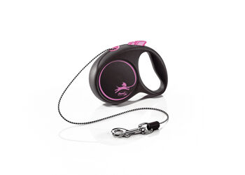 Flexi Black Design Corda Rosa - XS - 3mt