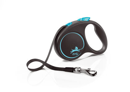 Flexi Black Design Fettuccia Blu, S, 5mt