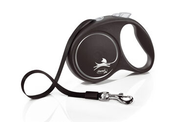 Flexi Black Design Fettuccia Argento - L - 5mt