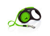 Flexi New Neon Fettuccia Nero Verde - S - 5mt