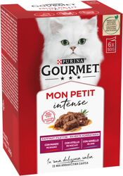 Gourmet Mon Petit Delights - Manzo, Agnello e Vitello - 6x50g
