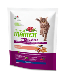 Natural Trainer Cat Sterilised Salmone - 300g