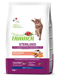 Natural Trainer Cat Sterilised Salmone - 3kg