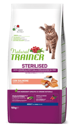 Natural Trainer Cat Sterilised Salmone - 10kg