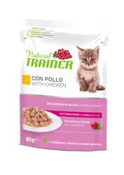 Natural Trainer Cat Kitten&Young - Pollo - 85g