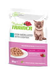 Natural Trainer Kitten&Young -Merluzzo - 85g