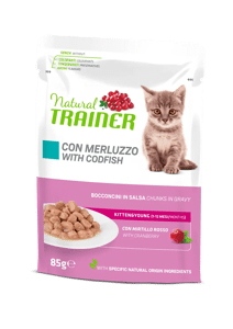 Natural Trainer Kitten&Young, Merluzzo, 85g