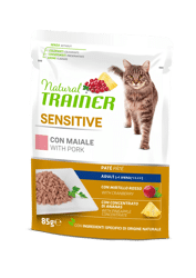 Natural Trainer Cat Sensitive - Maiale - 85g