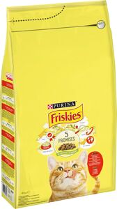 Friskies 5 Promises, Manzo, Pollo e Verdure, 4kg