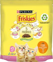 Friskies  5 Promises Junior -Pollo, Tacchino, Latte e Verdure - 375g