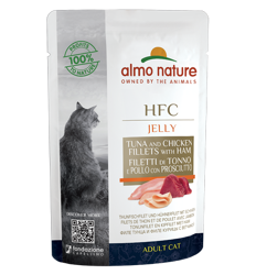HFC Jelly Cat-Filetti di Tonno e Pollo con Prosciutto-55g