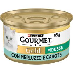 Gourmet Gold Mousse - Merluzzo e Carote - 85g