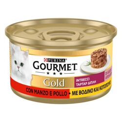 Gourmet Gold Intrecci di Gusto - Pollo e Manzo - 85g