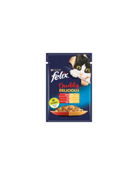 Felix Doubly Delicious in Gelatina - Manzo e Pollame - 85g