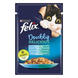 Felix Doubly Delicious in Gelatina - Sardine e Salmone - 85g