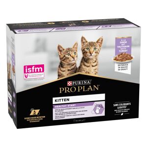 Purina Pro Plan Multipack 10 Pezzi Kitten, Tacchino in Salsa