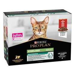 Purina Pro Plan Sterilised Multipack 10 Pezzi Adult - Manzo in Salsa