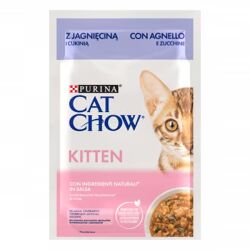 Purina Cat Chow Pouch - Kitten Agnello e Zucchine-85g