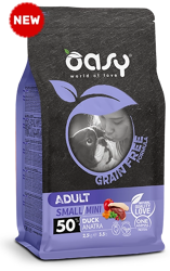 Oasy Dry Dog GRAIN FREE Adult Anatra - Small Mini - 2.5kg