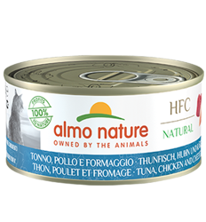 HFC Natural Cat-Tonno, Pollo e Formaggio-150g