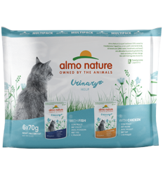 HOLISTIC Functional Cat Multi Pack Urinary Help 6 pezzi - Pesce e Pollo