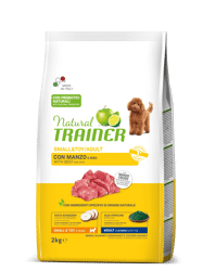 Natural Trainer Dog  Adult Manzo e Riso -Small&Toy - 2kg