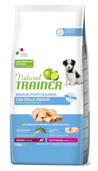 Natural Trainer Dog Puppy&Junior Pollo Fresco -Medium - 12kg