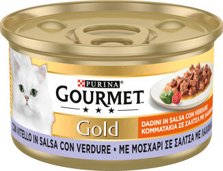 Gourmet Gold Dadini in Salsa - Vitello e Verdure - 85g