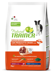 Natural Trainer Dog  Adult Prosciutto Crudo e Riso - Medium - 3kg