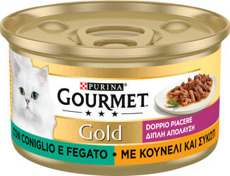 Gourmet Gold Doppio Piacere - Coniglio e Fegato - 85g