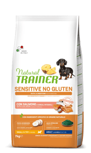 Natural Trainer No Gluten Adult Salmon, Mini, 7kg