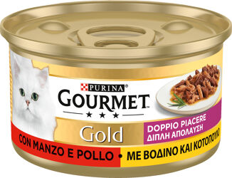 Gourmet Gold Doppio Piacere - Manzo e Pollo - 85g