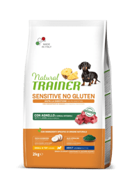 Natural Trainer No Gluten Adult  Agnello - Mini - 2kg