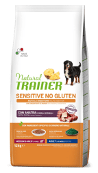 Natural Trainer sensitive No Gluten Adult Anatra - Medium Maxi - 12kg