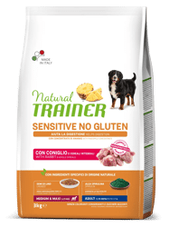 Natural Trainer Sensitive No Gluten Adult Coniglio - Medium Maxi - 3kg