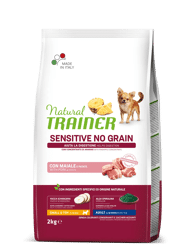 Natural Trainer Sensitive No Grain Adult Maiale - Mini - 800g