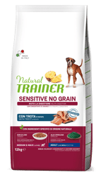 Natural Trainer Sensitive No Grain Adult  Trota - Medium Maxi - 12kg