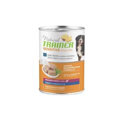 Natural Trainer Sensitive No Gluten Adult Medium Maxi -Trota e Cereali