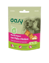 Oasy Snack Dog Biscotti - Pollo e Verdure - 80g
