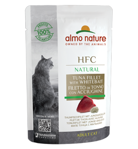HFC Natural Cat, Filetto di Tonno con Acciughine, 55g