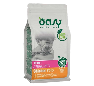 Oasy Dry Cat Functional Adult, Sterilized Pollo, 1.5kg