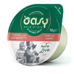 Oasy Wet Cat More Love - Tonno e Gamberetti - 70g