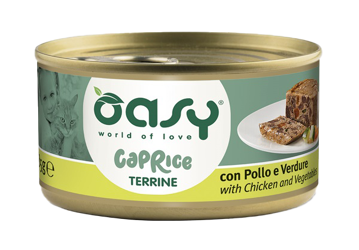 Oasy Wet Cat CAPRICE - Terrina con Pollo e Verdure - 85g