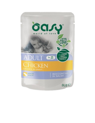 Oasy Wet Cat Bocconcini Adult - Pollo - 85g