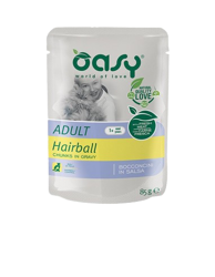 Oasy Wet Cat Bocconcini Adult - Hairball - 85g
